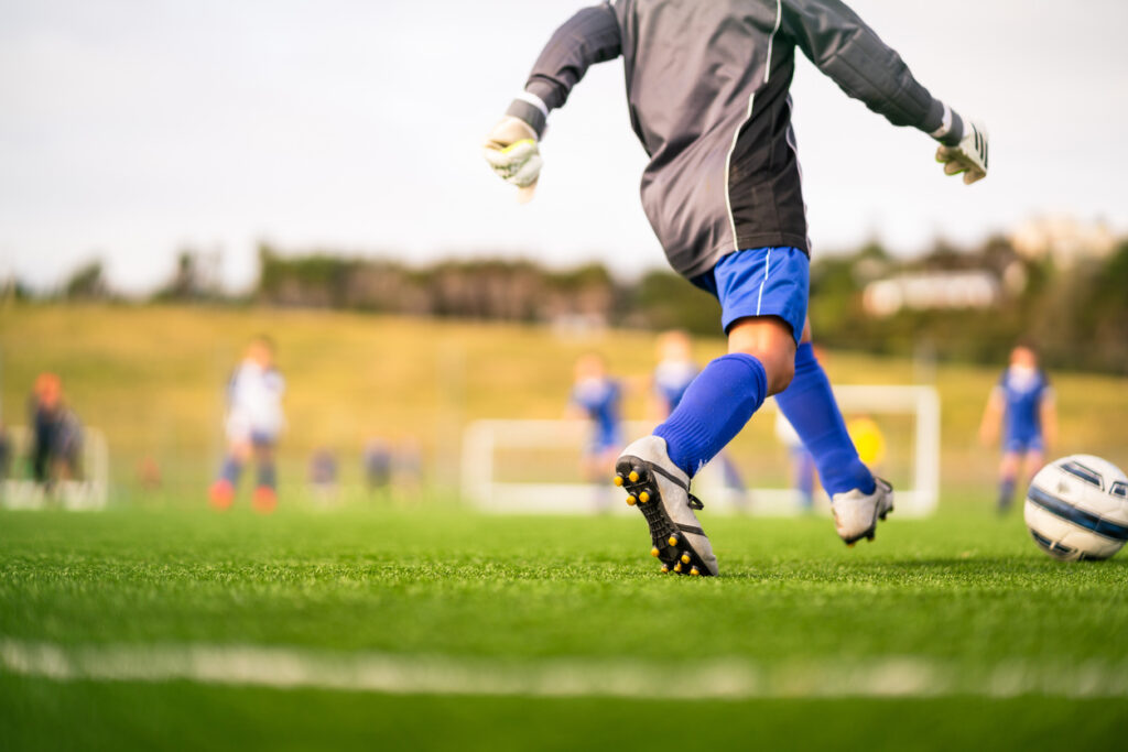 Soccer,Football,Player,Wearing,Athletic,Compression